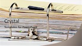  Presentation with file folder - Theme consisting of tax law - file folder with documents background and a coral colored foreground