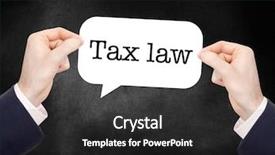  Presentation with tax - Amazing presentation theme having tax law written backdrop and a dark gray colored foreground