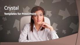  Presentation with office management - Presentation enhanced with tax management - manager in front background and a dark gray colored foreground