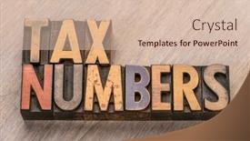  Presentation with tax abstract - PPT layouts with tax-numbers-word-abstract background and a soft green colored foreground
