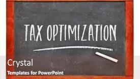  Presentation with financial planning - PPT layouts enhanced with tax-optimization-white-chalk-text background and a tawny brown colored foreground