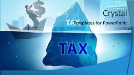  Presentation with iceberg - Cool new presentation design with tax payment concept with iceberg backdrop and a arctic colored foreground