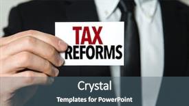  Presentation with tax - Beautiful slide set featuring tax reforms backdrop and a ocean colored foreground