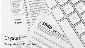  Presentation with income tax - PPT layouts featuring tax return form for 2015 background and a  colored foreground