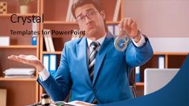  Presentation with lawyer - Cool new presentation theme with tax rules - lawyer working in the office backdrop and a  colored foreground