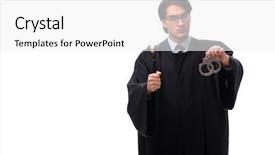  Presentation with brown sugar isolated on white - Beautiful slide set featuring tax rules - young handsome judge isolated backdrop and a white colored foreground