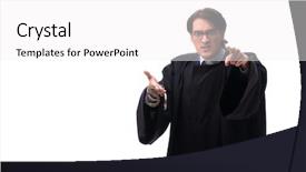  Presentation with octopus on isolated white - Slide set having tax rules - young handsome judge isolated background and a white colored foreground