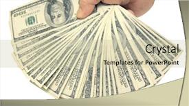  Presentation with hand cute dolls and toy - Beautiful presentation theme featuring tax services - hand holding many of dollar backdrop and a soft green colored foreground