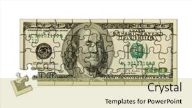  Presentation with tax - Amazing theme having tax strategies - banknote 100 dollars puzzle isolated backdrop and a soft green colored foreground