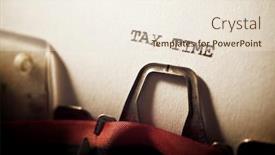  Presentation with tax - Slides enhanced with tax-time-text-written background and a lemonade colored foreground