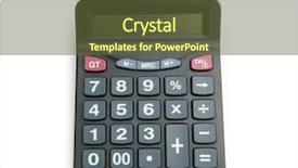  Presentation with banking - Colorful PPT layouts enhanced with background banking - business concept with accounting calculator backdrop and a gray colored foreground
