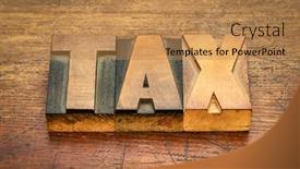  Presentation with wood rustic - Cool new slide set with tax-word-financial-concept backdrop and a coral colored foreground