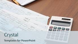  Presentation with workplace violence close up - Audience pleasing slides consisting of corporate taxes - businessman's workplace closeup backdrop and a  colored foreground