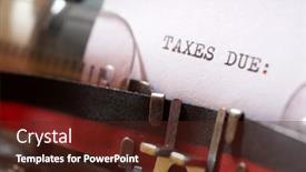  Presentation with taxes - Slide set featuring taxes-due-phrase-written background and a tawny brown colored foreground