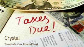  Presentation with planner - PPT theme featuring taxes due written background and a cream colored foreground