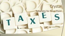  Presentation with taxes - Slides enhanced with taxes word made by leter background and a cream colored foreground