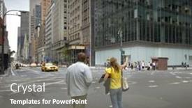  Presentation with taxi - Beautiful presentation featuring taxi backdrop and a  colored foreground