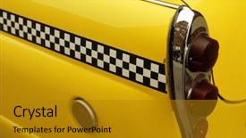  Presentation with taxi - Cool new slide set with yellow cabs - taxi backdrop and a gold colored foreground