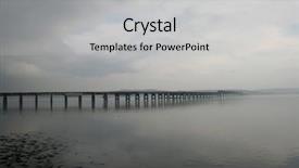  Presentation with rail bridge - Slide set featuring tay rail bridge dundee scotland background and a light gray colored foreground