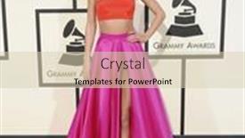  Presentation with awards - Slide set consisting of taylor-swift-at-he-58th background and a soft green colored foreground