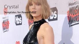  Presentation with forum - Slide set having taylor-swift-at-the-2016 background and a  colored foreground