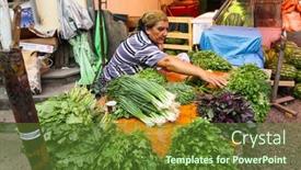  Presentation with agricultural products - Audience pleasing PPT theme consisting of tbilisi-georgia-jul-18-sale backdrop and a tawny brown colored foreground