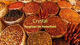  Presentation with agricultural products - Slide set featuring tbilisi-georgia-jul-18-sale background and a tawny brown colored foreground