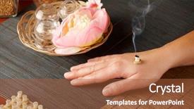  Presentation with traditional chinese medicine - Amazing slide set having tcm traditional chinese medicine smoking backdrop and a red colored foreground