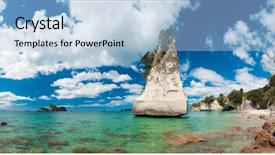  Presentation with new zealand - Beautiful PPT theme featuring te - beautiful te hoho rock backdrop and a light blue colored foreground