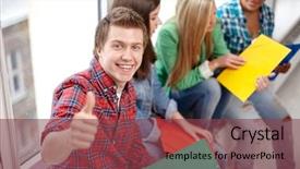  Presentation with high school students - Audience pleasing slides consisting of te gusta tu escuela - education people friendship and learning backdrop and a  colored foreground