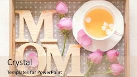  Presentation with happy mothers day - Slides enhanced with  background and a  colored foreground