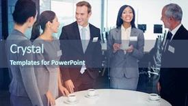  Presentation with varieties of tea - Beautiful theme featuring tea and interacting during breaktime backdrop and a ocean colored foreground