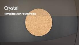  Presentation with cork - Theme having tea beer - cork drink coaster on grey background and a coral colored foreground