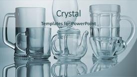  Presentation with set of different dental tools - Slide deck consisting of tea beer - set of different glass dishes background and a lemonade colored foreground