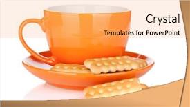  Presentation with tea cup - Theme with s interior with silver christmas background and a light gray colored foreground