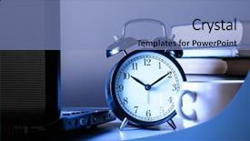  Presentation with pen laptop coffee cup clips - PPT layouts featuring tea break - working at night laptop background and a light blue colored foreground