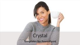  Presentation with lactation young woman breastfeeding - Audience pleasing presentation design consisting of young black woman at her workplace in startup business office listening music on headphones and playing music instruments while relaxing backdrop and a dark gray colored foreground