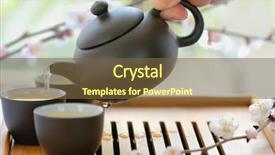  Presentation with tea - Colorful PPT layouts enhanced with tea break backdrop and a tawny brown colored foreground