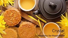  Presentation with food festival - PPT layouts enhanced with frac - categories - concept image background and a tawny brown colored foreground