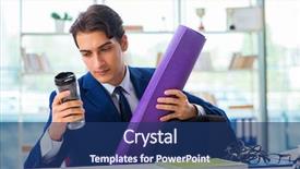  Presentation with adventure sports man - PPT layouts consisting of tea company - man getting ready for sports background and a ocean colored foreground