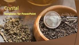  Presentation with lemons - Cool new slide deck with tea composition with cinnamon sticks lemons backdrop and a tawny brown colored foreground