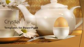  Presentation with tea cup - Cool new presentation theme with tea-cup-and-teapot backdrop and a coral colored foreground