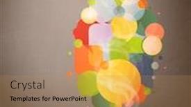  Presentation with tea cup - Beautiful slide deck featuring tea-cup-with-colorful-speech backdrop and a coral colored foreground