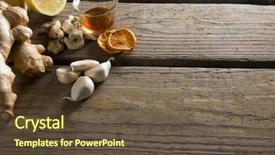  Presentation with high tea - Theme having tea cup with folk medicine background and a  colored foreground