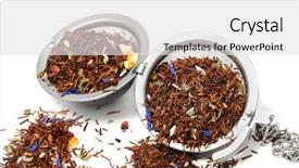  Presentation with infusion - Cool new presentation theme with rooibos tea in a tea backdrop and a white colored foreground