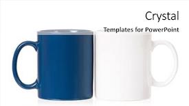  Presentation with tea coffee - Theme with tea isolated on white background and a white colored foreground