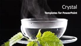  Presentation with nettle - Theme with tea nettle background and a black colored foreground