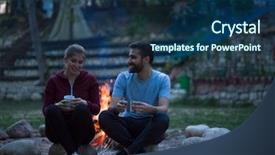  Presentation with tea coffee - PPT layouts with tea or coffee warming themselves background and a  colored foreground