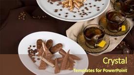  Presentation with tea party - PPT layouts with tea party set on dark background and a  colored foreground