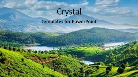  Presentation with tea plantation - Colorful presentation enhanced with tea plantations and muthirappuzhayar river backdrop and a light blue colored foreground